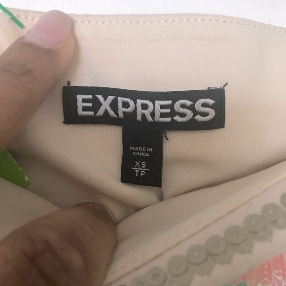 ***SOLD***Express Multicolor Sequin Mini Skirt - Size XS - Picture 2 of 9